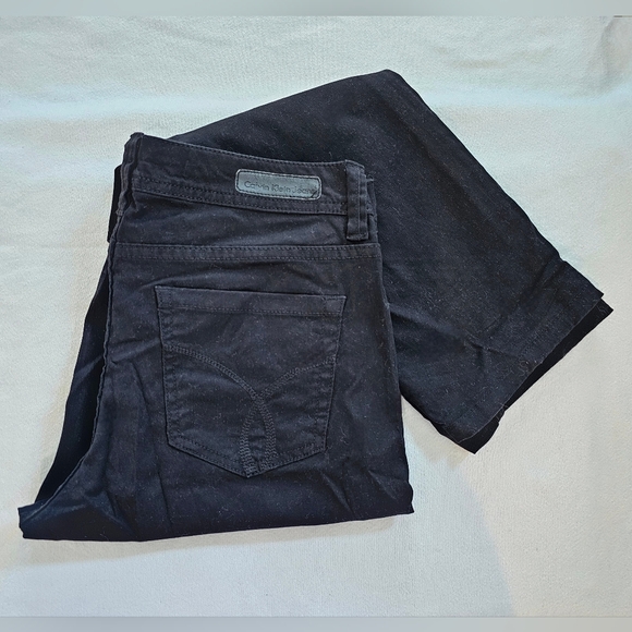Calvin Klein Jeans Denim - Calvin Klein Womens Sz 4 Jeans Skinny Crop Black Denim Wash